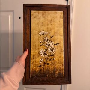 Vintage Brown and Cream Floral Wall Decor